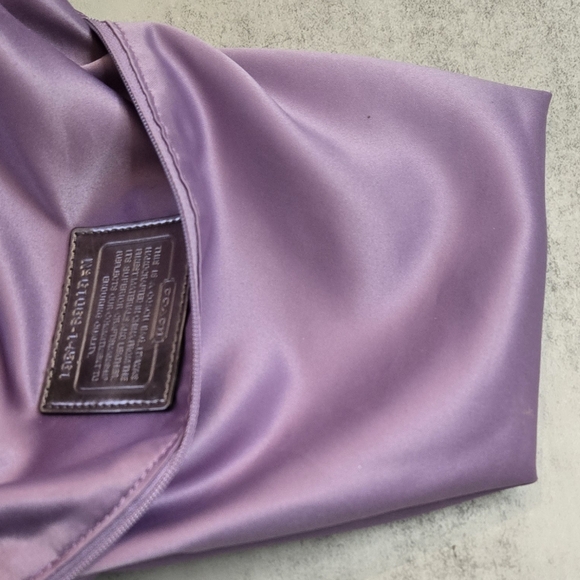 COACH Silver Metallic POPPY Shoulder 2-Way Bag - Picture 12 of 16